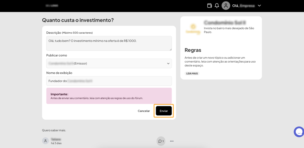 Divify Respostas Fórum Emissor 8